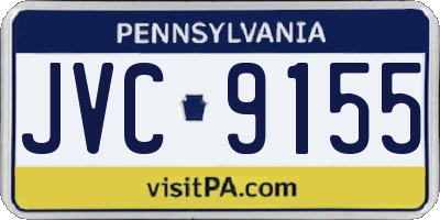 PA license plate JVC9155