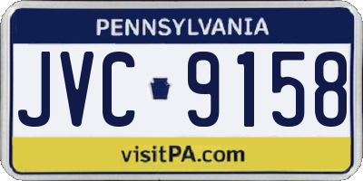 PA license plate JVC9158