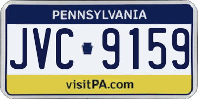 PA license plate JVC9159