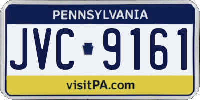 PA license plate JVC9161