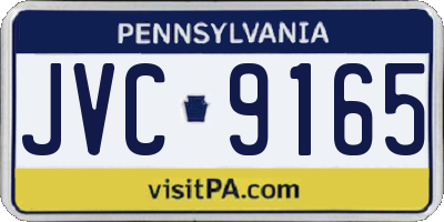 PA license plate JVC9165