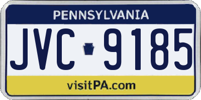 PA license plate JVC9185