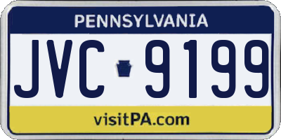PA license plate JVC9199