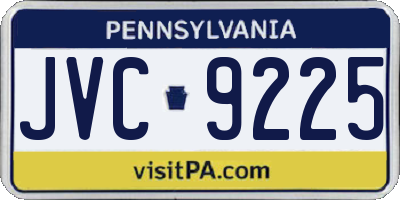 PA license plate JVC9225