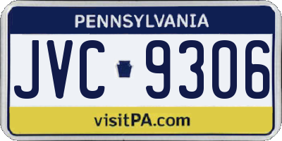 PA license plate JVC9306