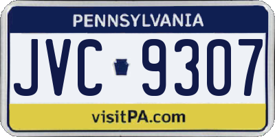 PA license plate JVC9307