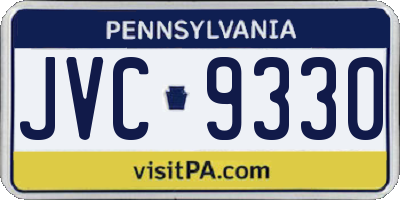 PA license plate JVC9330