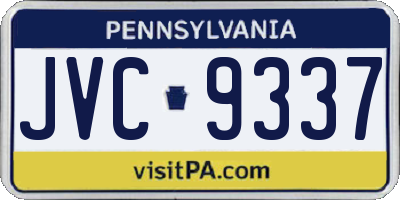 PA license plate JVC9337