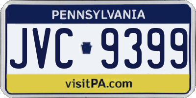 PA license plate JVC9399