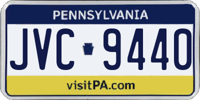 PA license plate JVC9440