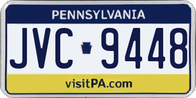 PA license plate JVC9448