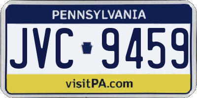 PA license plate JVC9459