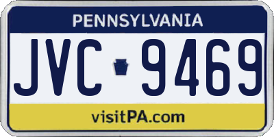 PA license plate JVC9469