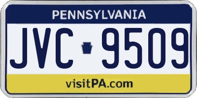 PA license plate JVC9509
