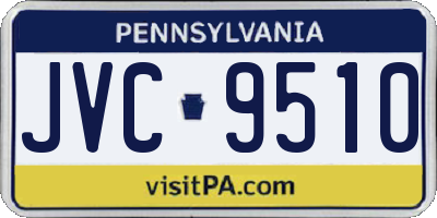 PA license plate JVC9510