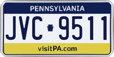 PA license plate JVC9511
