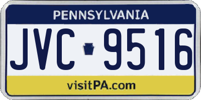 PA license plate JVC9516