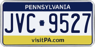 PA license plate JVC9527