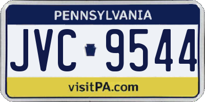 PA license plate JVC9544