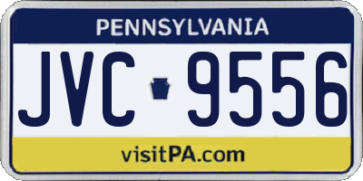 PA license plate JVC9556