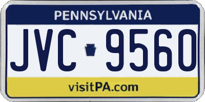 PA license plate JVC9560