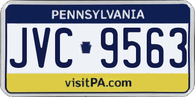 PA license plate JVC9563