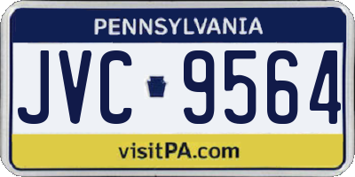 PA license plate JVC9564