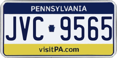 PA license plate JVC9565