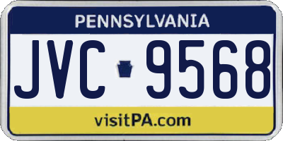 PA license plate JVC9568