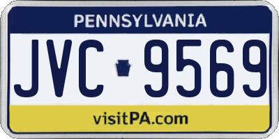 PA license plate JVC9569