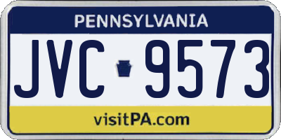 PA license plate JVC9573