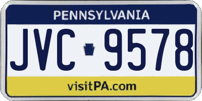 PA license plate JVC9578