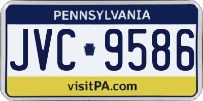 PA license plate JVC9586