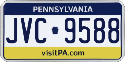 PA license plate JVC9588
