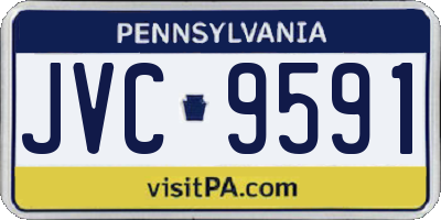 PA license plate JVC9591