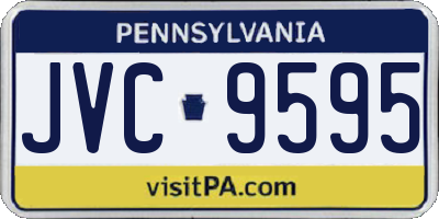 PA license plate JVC9595