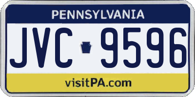 PA license plate JVC9596