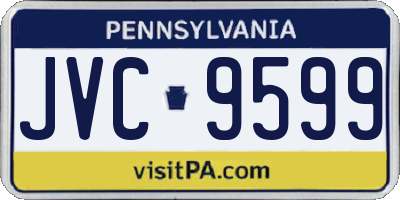 PA license plate JVC9599