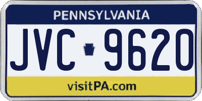 PA license plate JVC9620