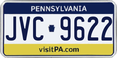 PA license plate JVC9622