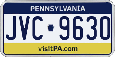 PA license plate JVC9630