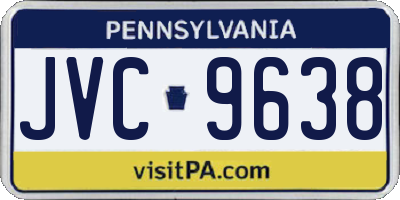 PA license plate JVC9638