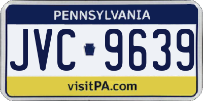 PA license plate JVC9639