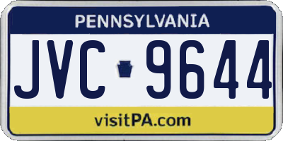 PA license plate JVC9644