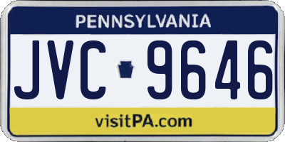 PA license plate JVC9646