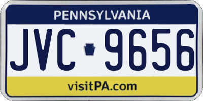 PA license plate JVC9656