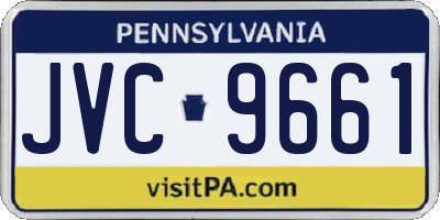 PA license plate JVC9661