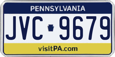 PA license plate JVC9679