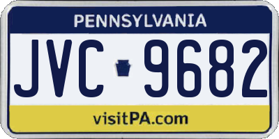 PA license plate JVC9682