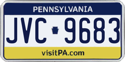 PA license plate JVC9683